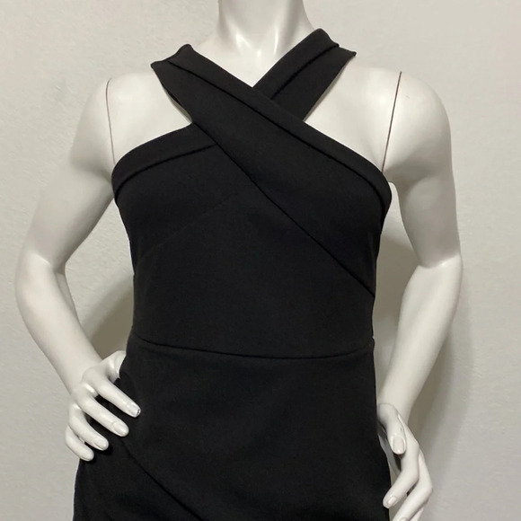 Lulus Guess Again Black Asymmetrical Midi Dress Size S - Picture 4 of 11